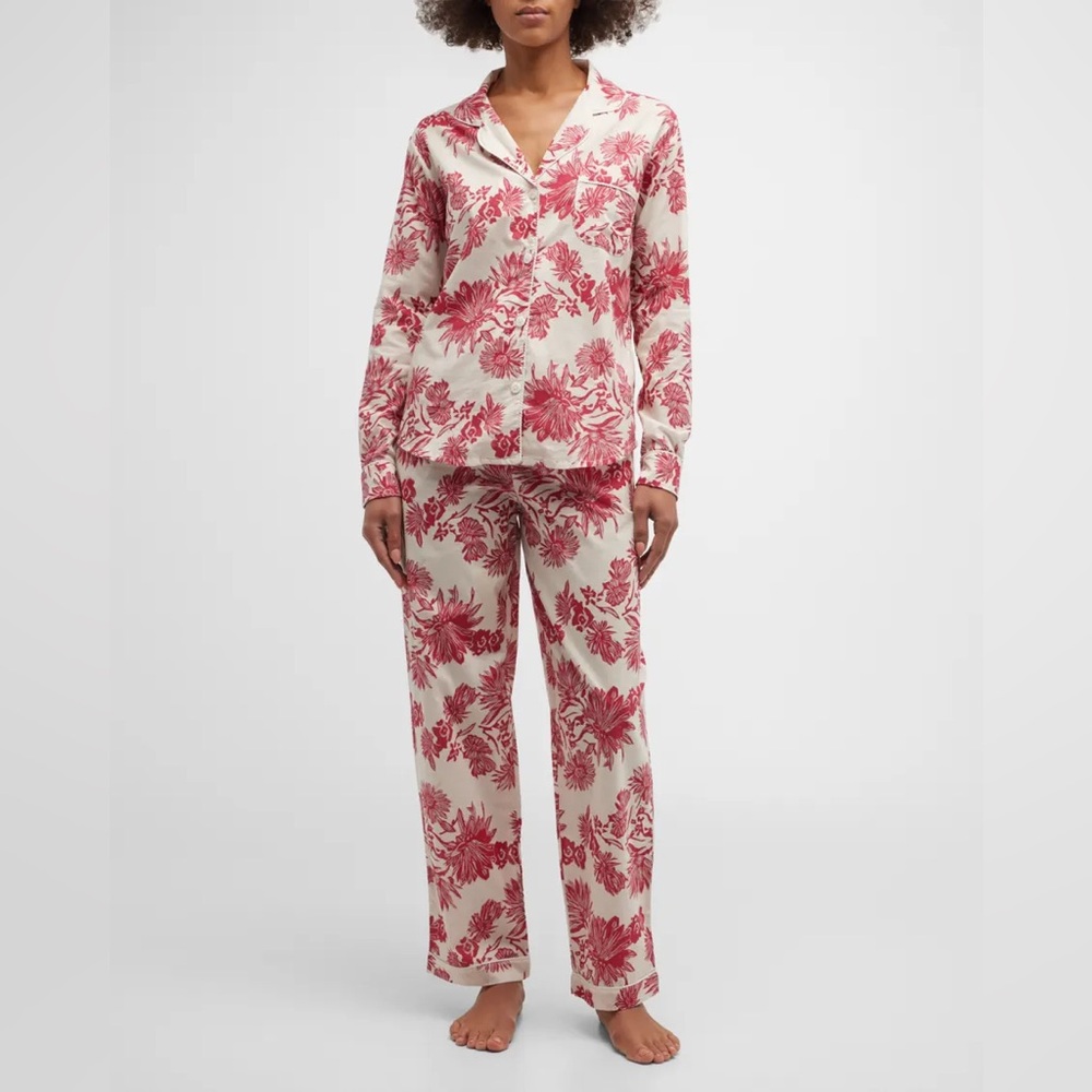 Desmond & Dempsey Cactus Flower Pajama Set Large